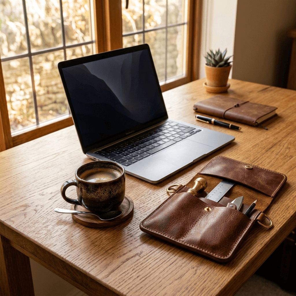 Laptop mit einer Kostenübersicht für Websites